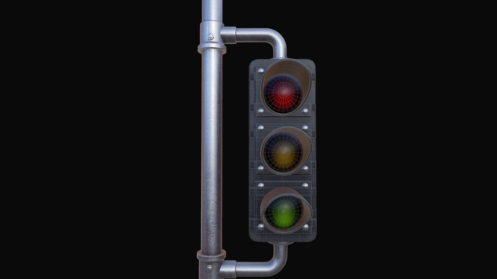 Traffic Lights 3D model_11