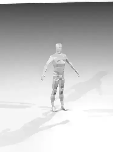 Low-poly base mesh male