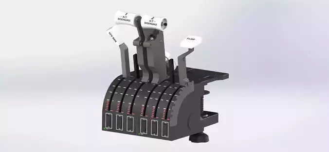 BOEING 737 THROTTLE HANDLES FOR SAITEK PRO FLIGHT v2  3D print model