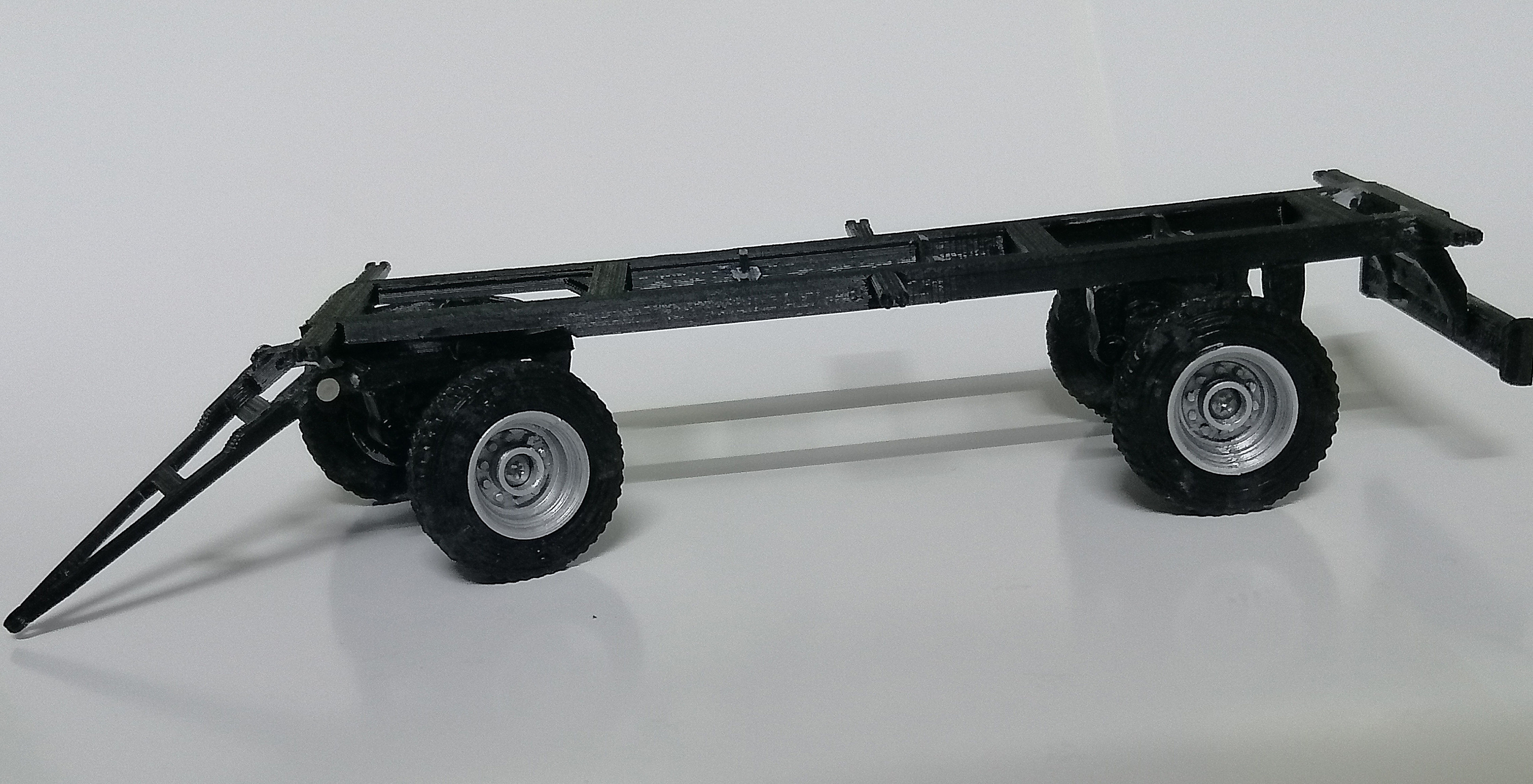 Trailer toy tractor 3D model 3D printable | CGTrader