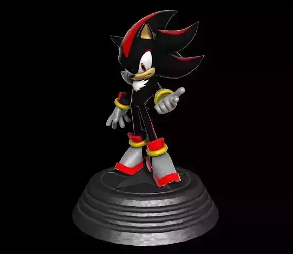 Shadow sonic hedgehog statue