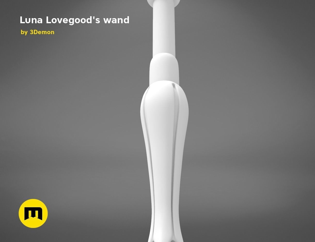 Wand of Luna Lovegood 3D print model_11