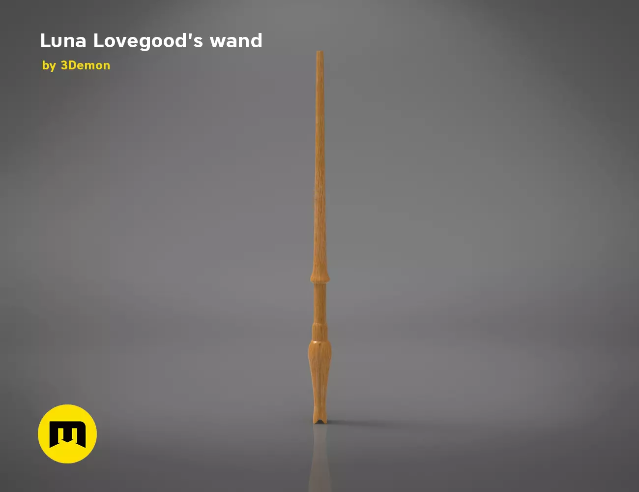 Wand of Luna Lovegood 3D print model_0