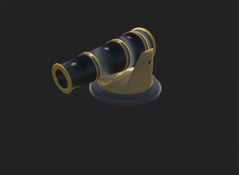 Simple low-poly cannon Free 3D model