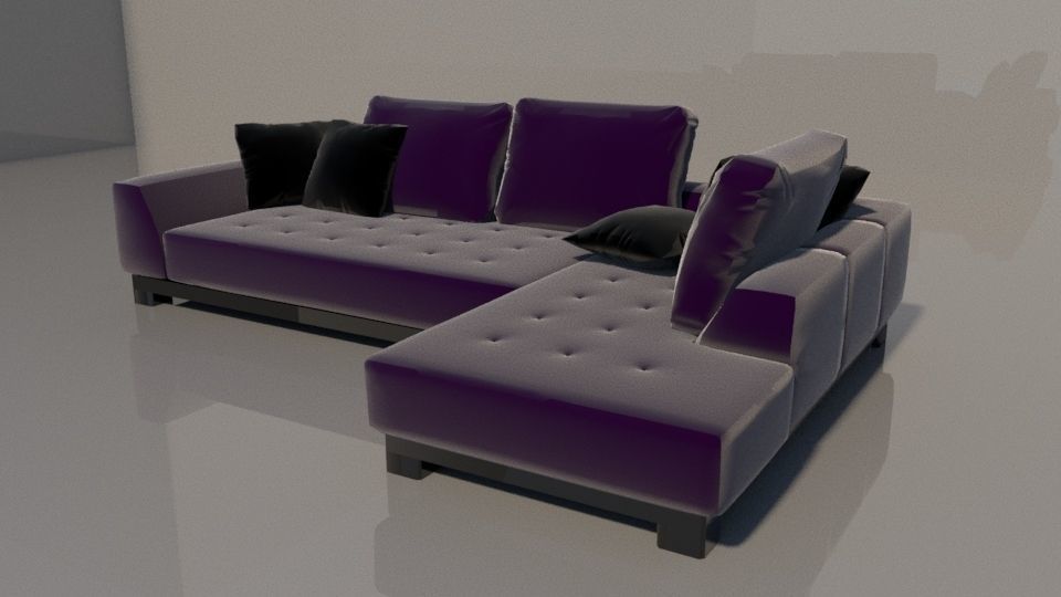 A Comfortable Sofa 3D model_1