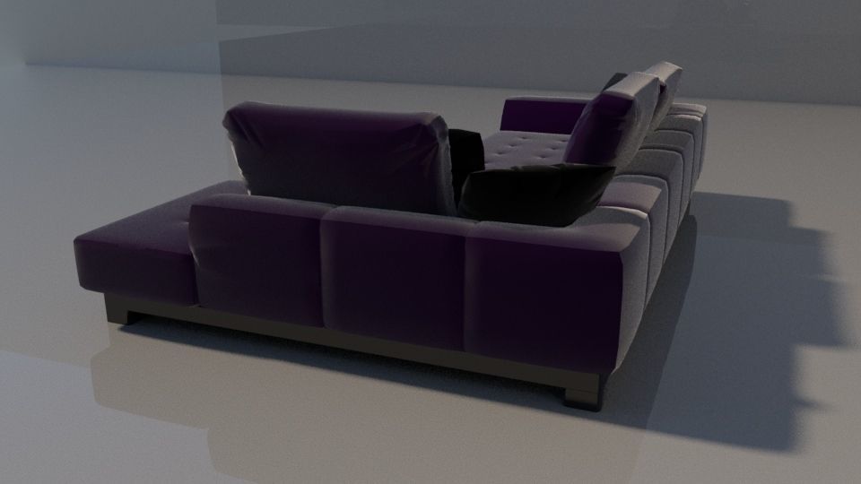 A Comfortable Sofa 3D model_5