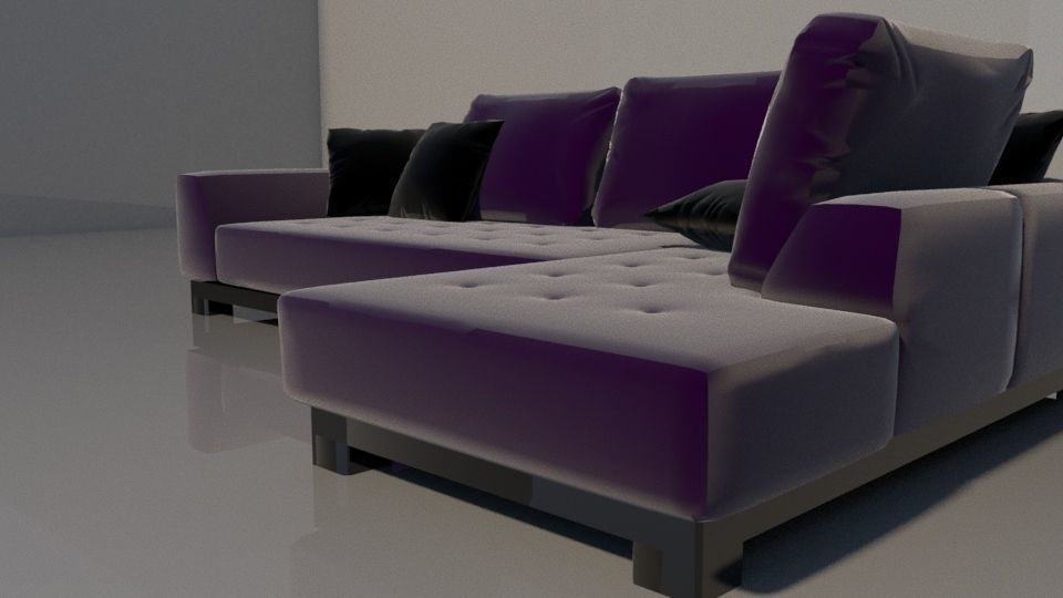 A Comfortable Sofa 3D model_3