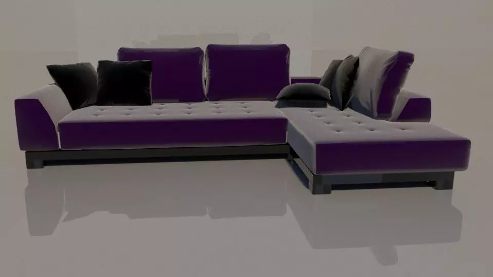 A Comfortable Sofa 3D model_0