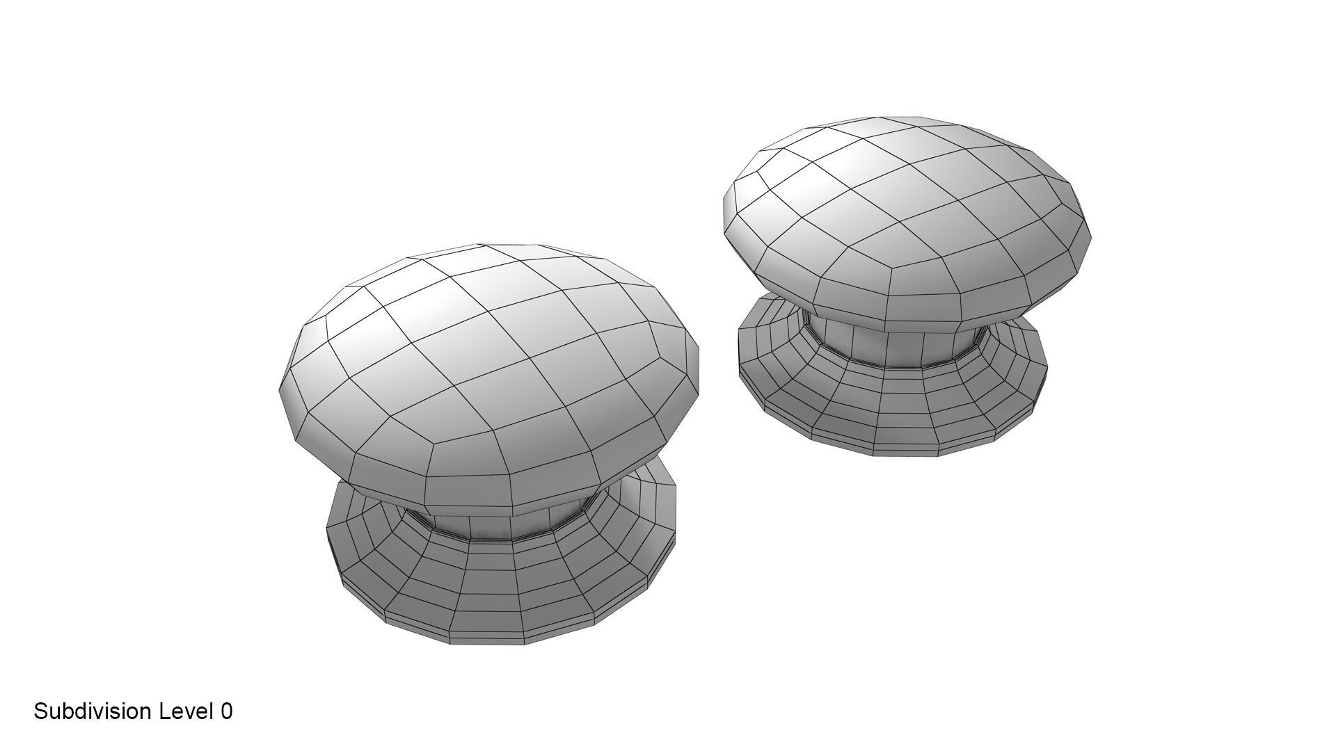 Button start stop 3D model_11