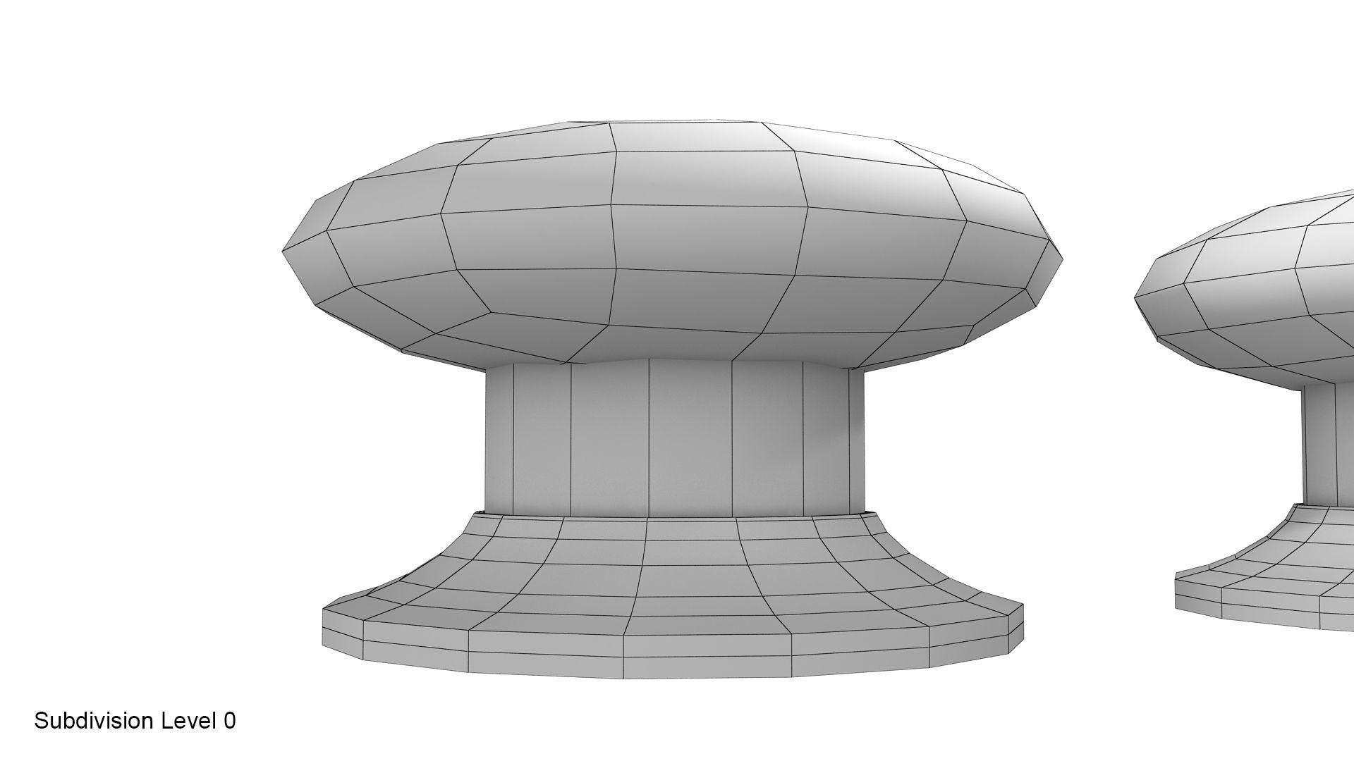 Button start stop 3D model_14