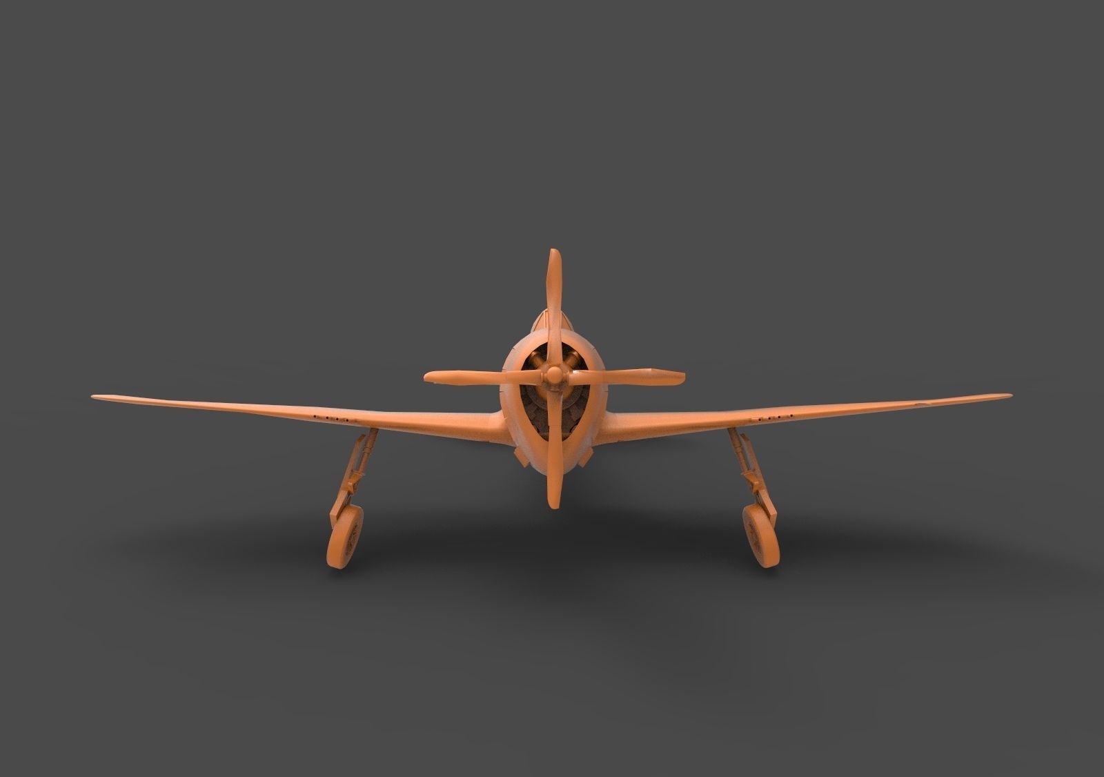 P-47 Thunderbolt 3D print model_1