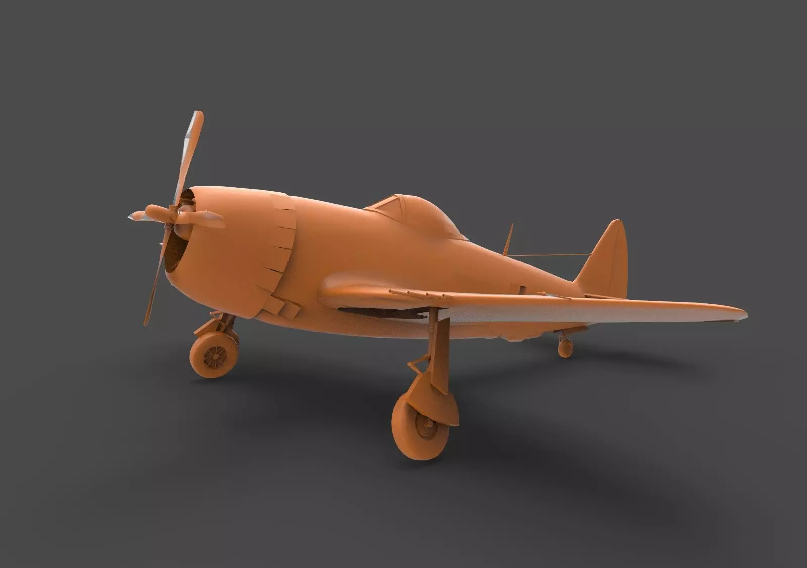 P-47 Thunderbolt 3D print model_0