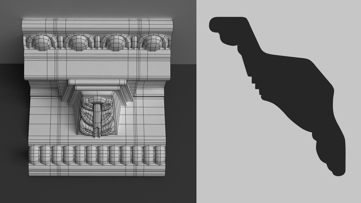 Cornice Moulding 3D model 3D model_1