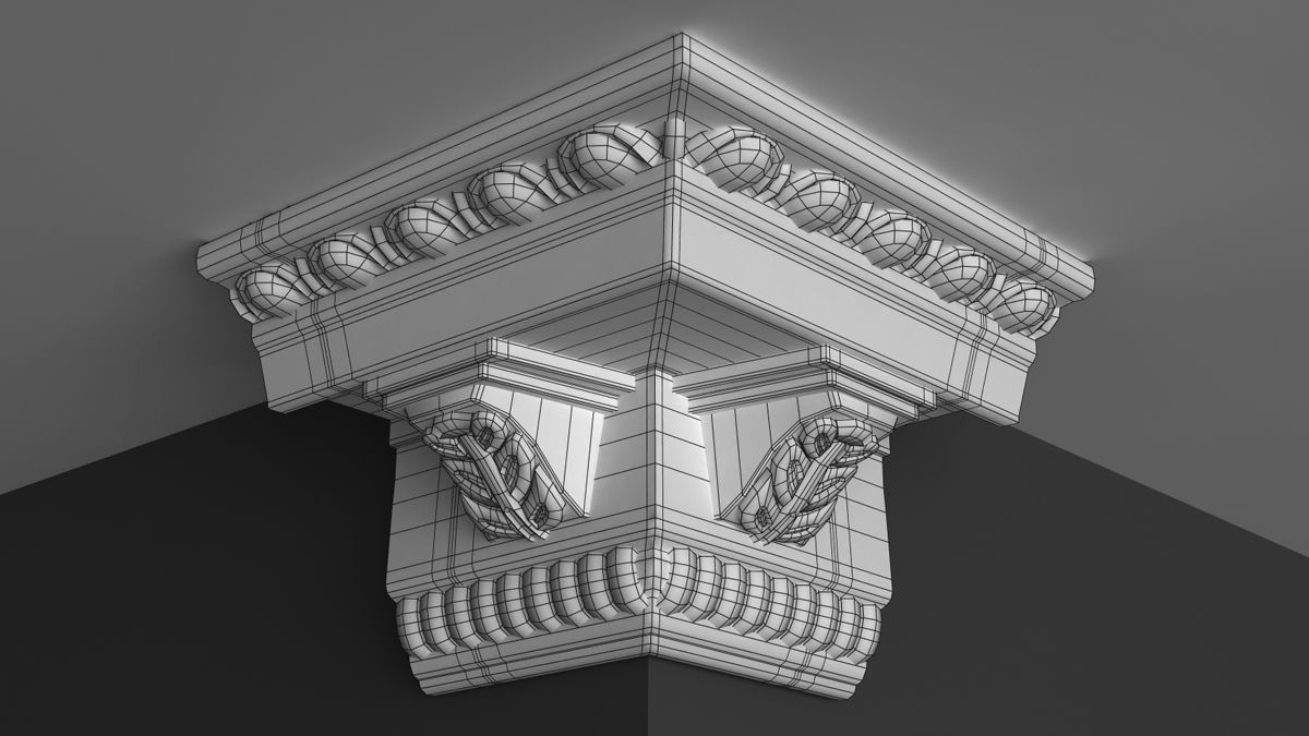 Cornice Moulding 3D model 3D model_5