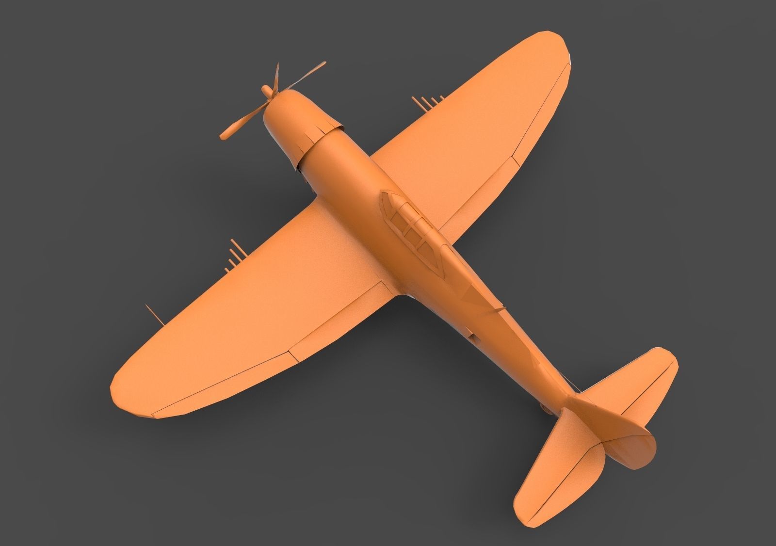 P-47 Thunderbolt US 3D print model_6