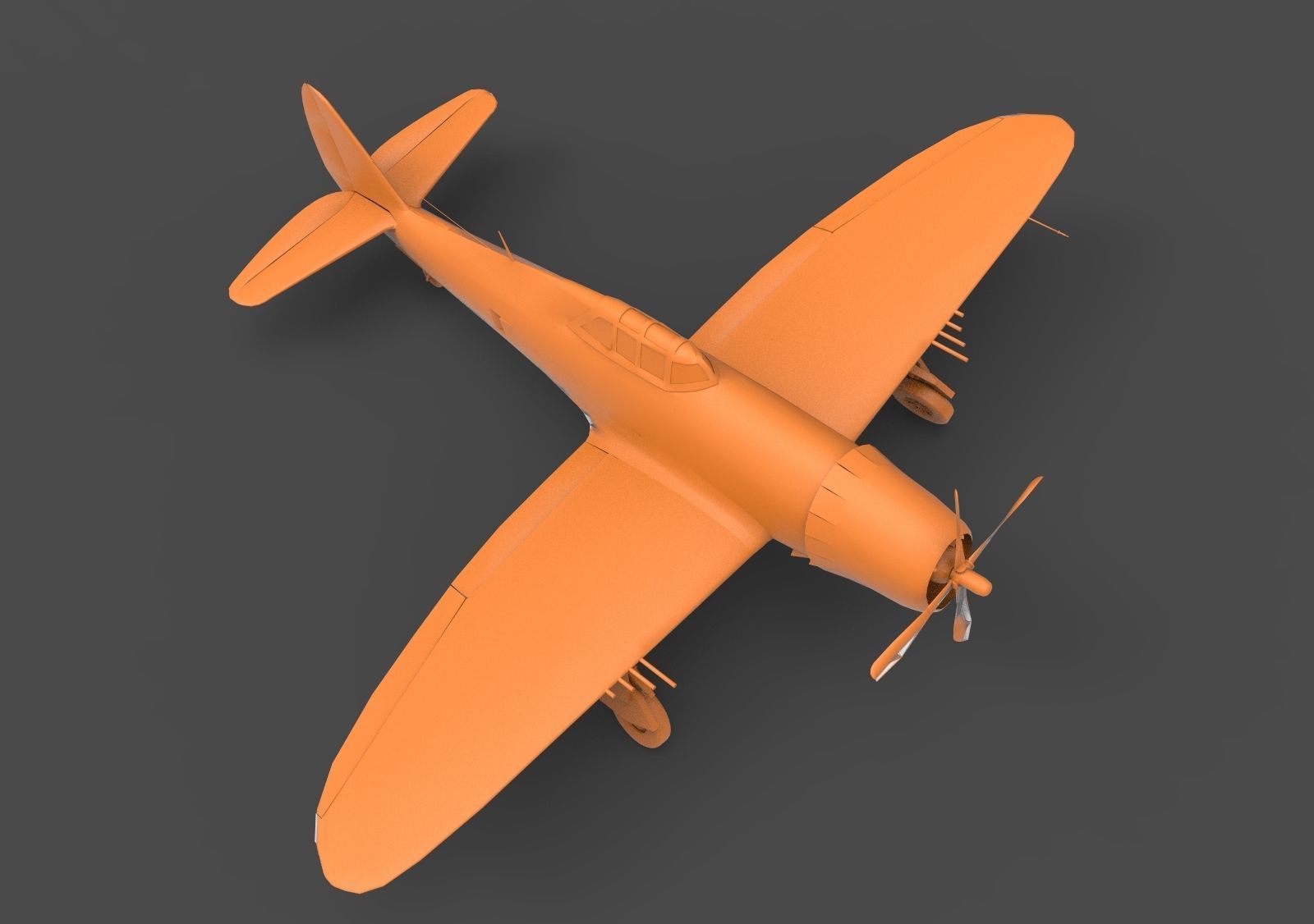 P-47 Thunderbolt US 3D print model_7