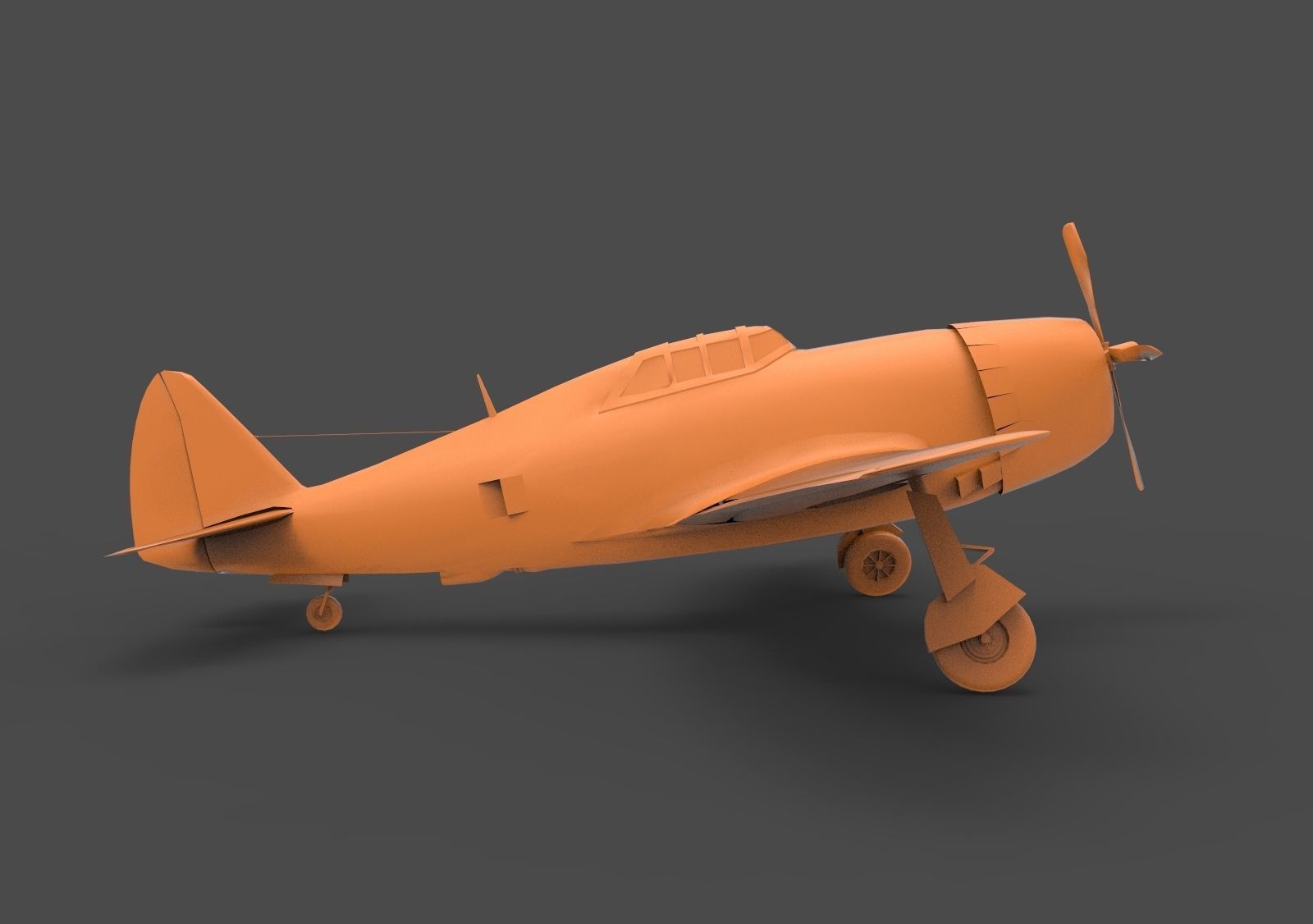 P-47 Thunderbolt US 3D print model_3