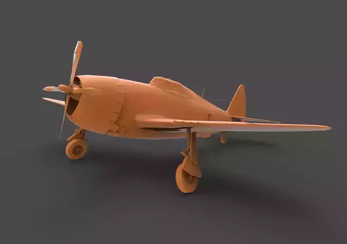 P-47 Thunderbolt US 3D print model