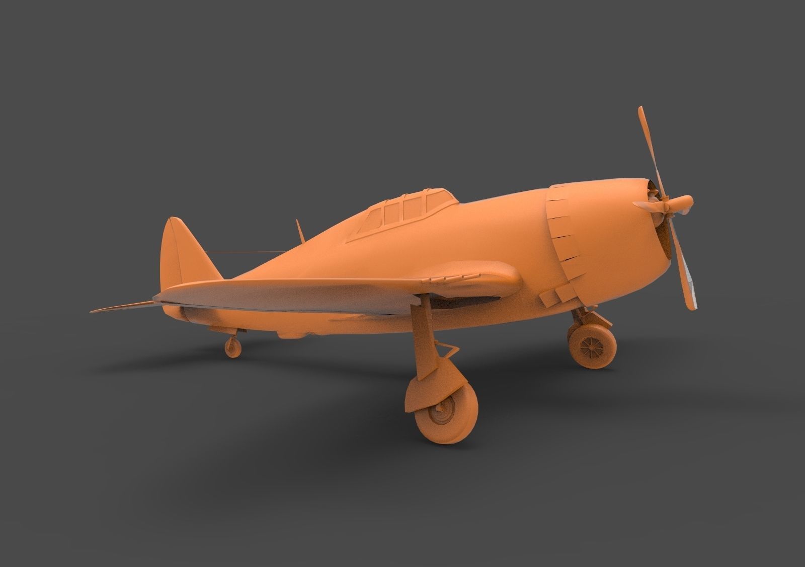 P-47 Thunderbolt US 3D print model_2