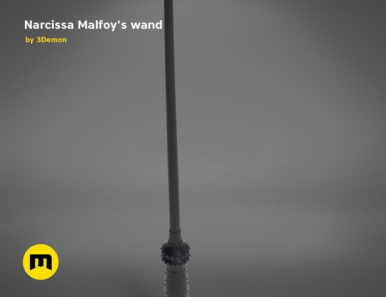 Wand of Narcissa Malfoy 3D print model_2