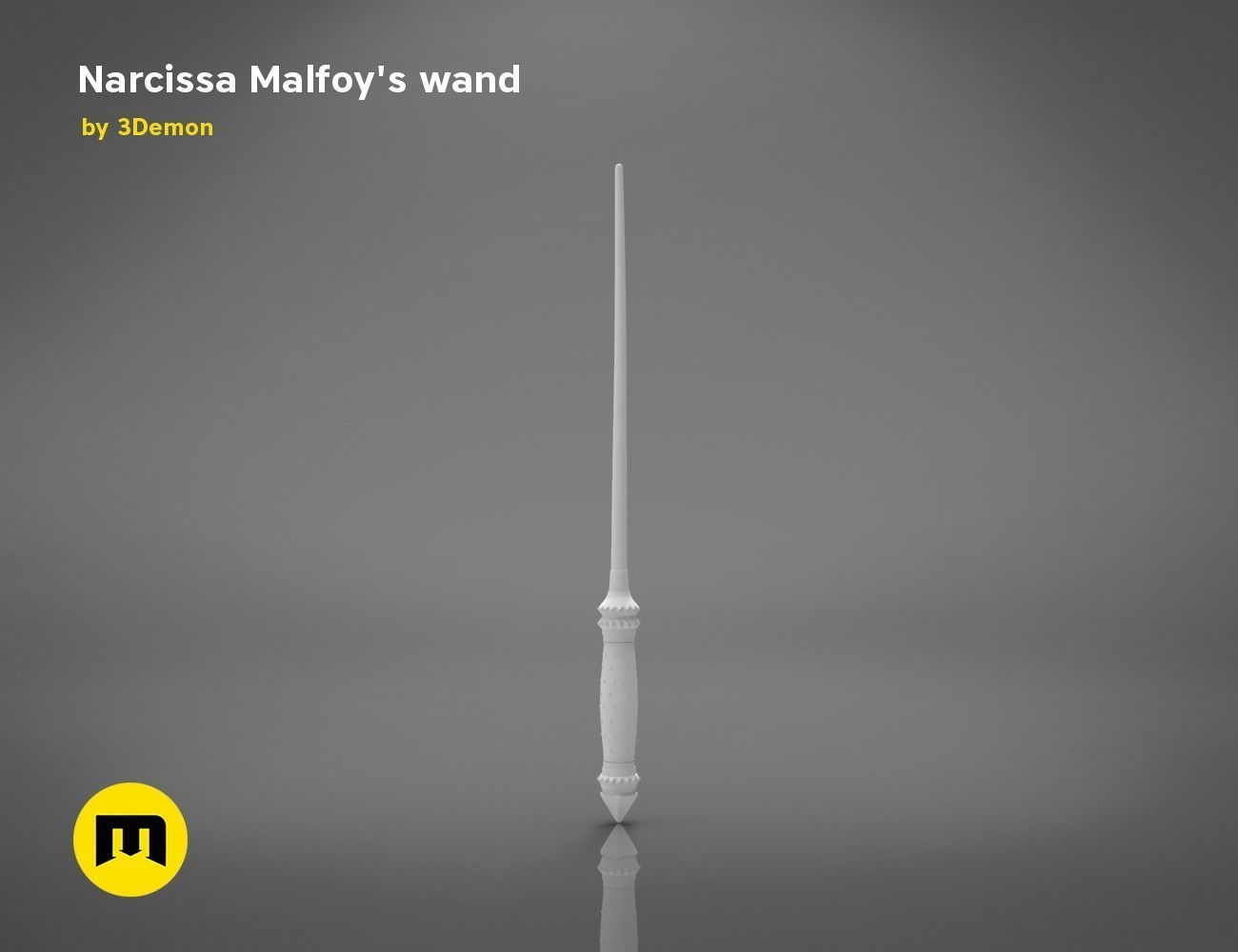Wand of Narcissa Malfoy 3D print model_12