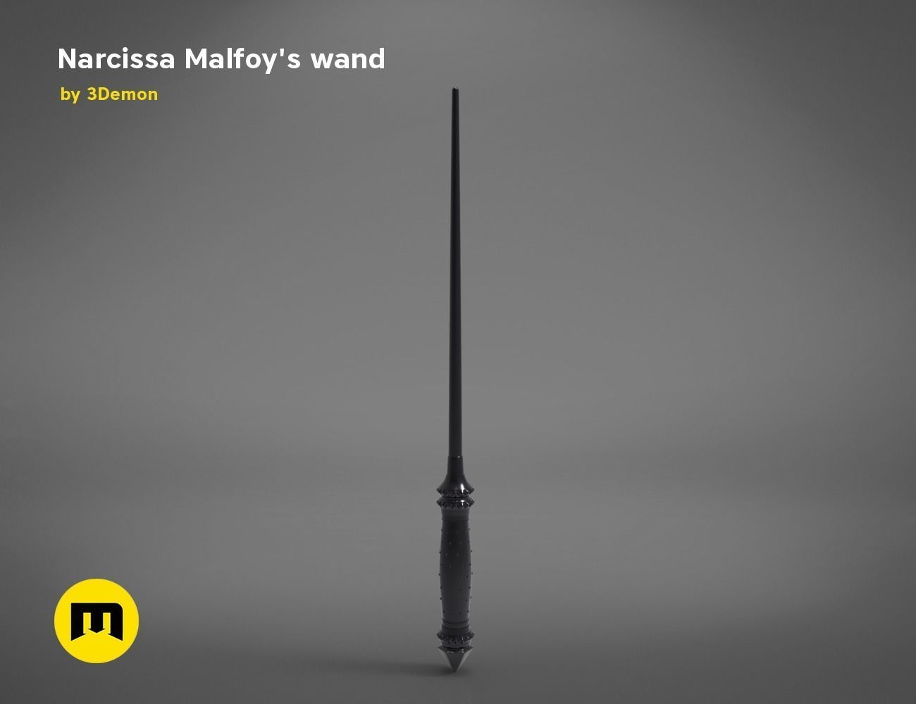 Wand of Narcissa Malfoy 3D print model_4
