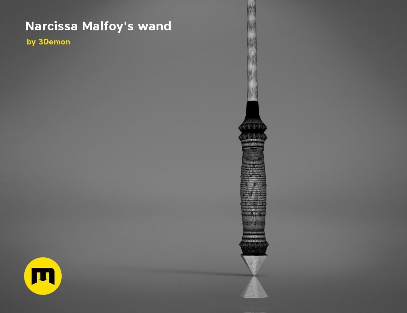 Wand of Narcissa Malfoy 3D print model_16