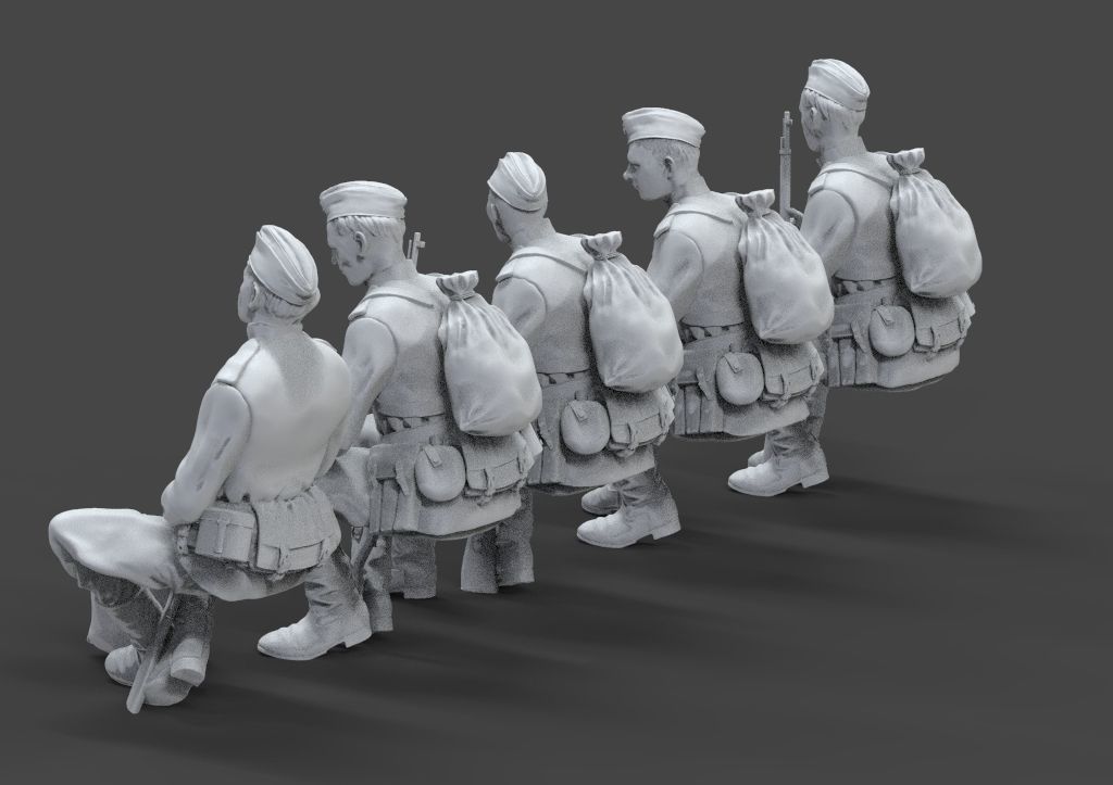 soldiers ussr ww2 3D print model_4