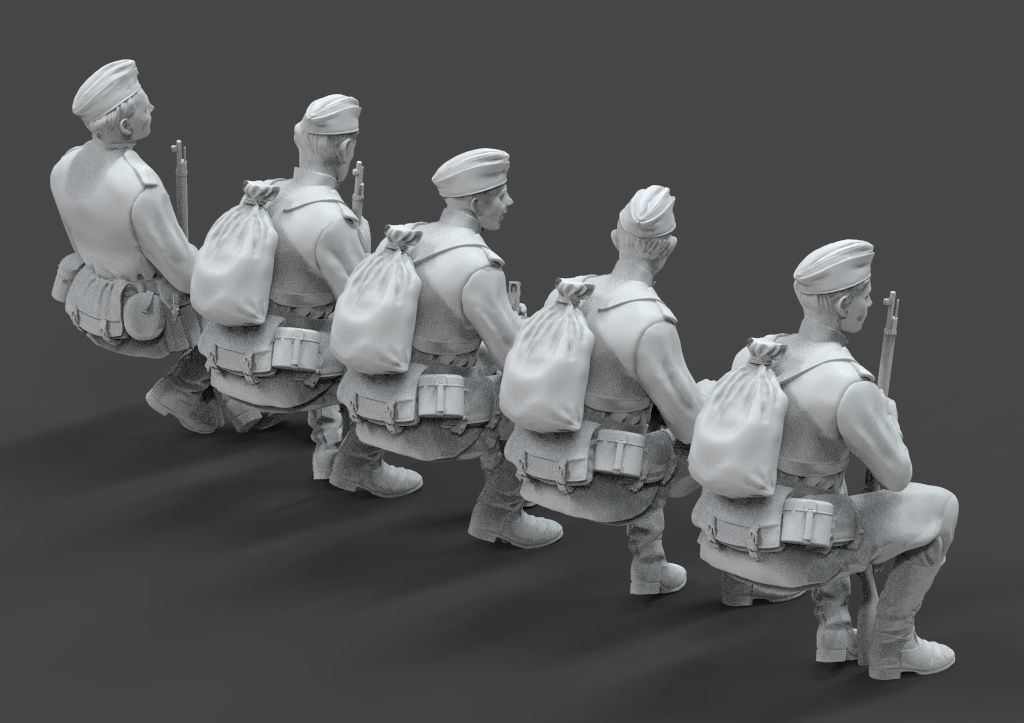 soldiers ussr ww2 3D print model_5