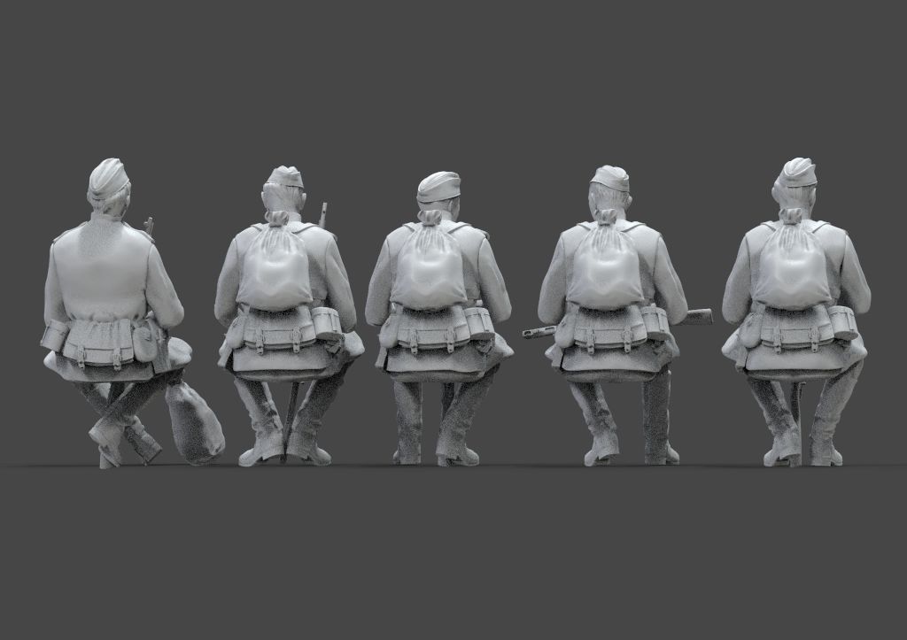soldiers ussr ww2 3D print model_6