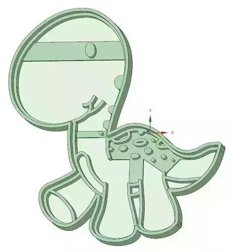 Dinosaurio 1 cookie cutter