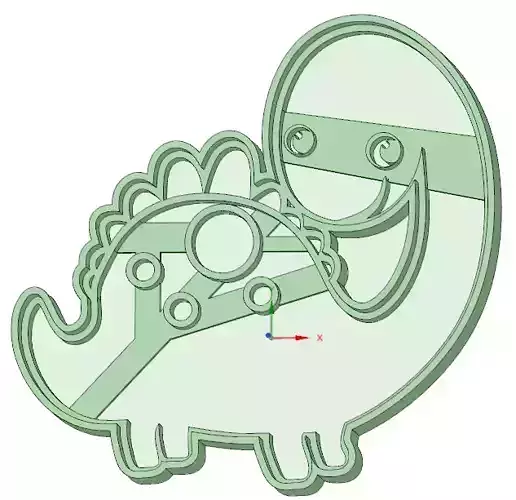 Dinosaurio 4 cookie cutter