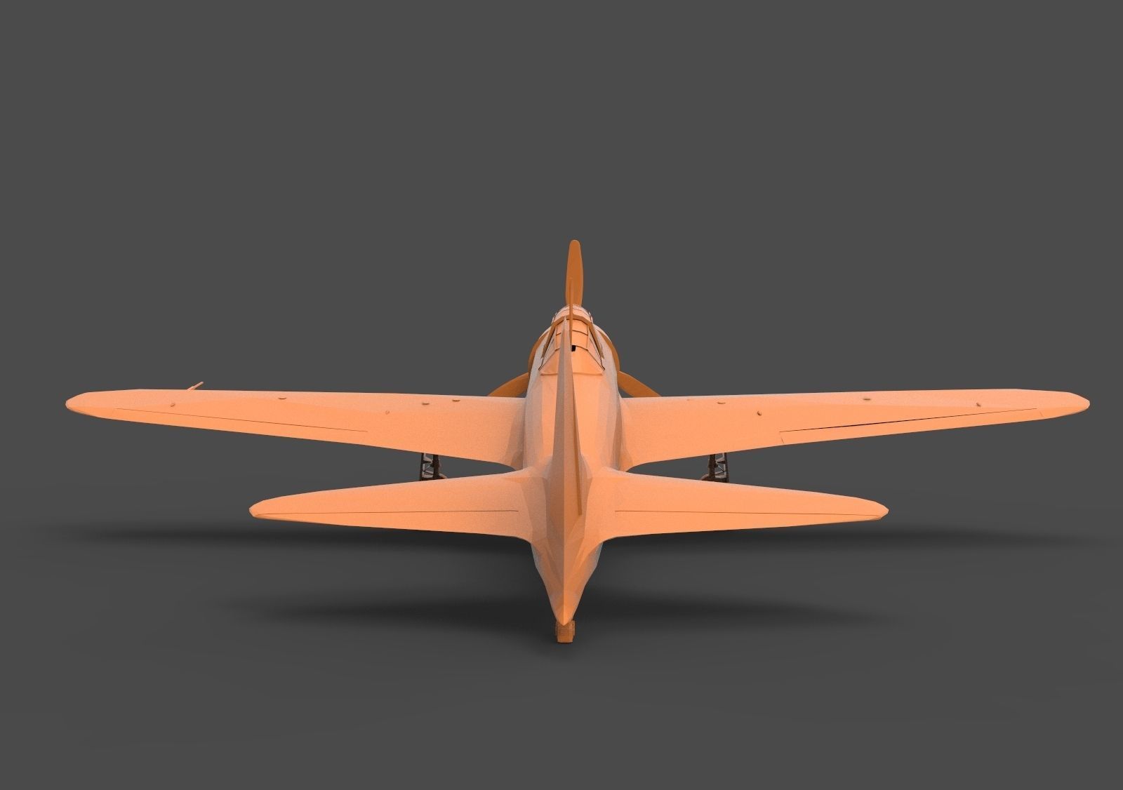 A6M Zero 3D print model_5