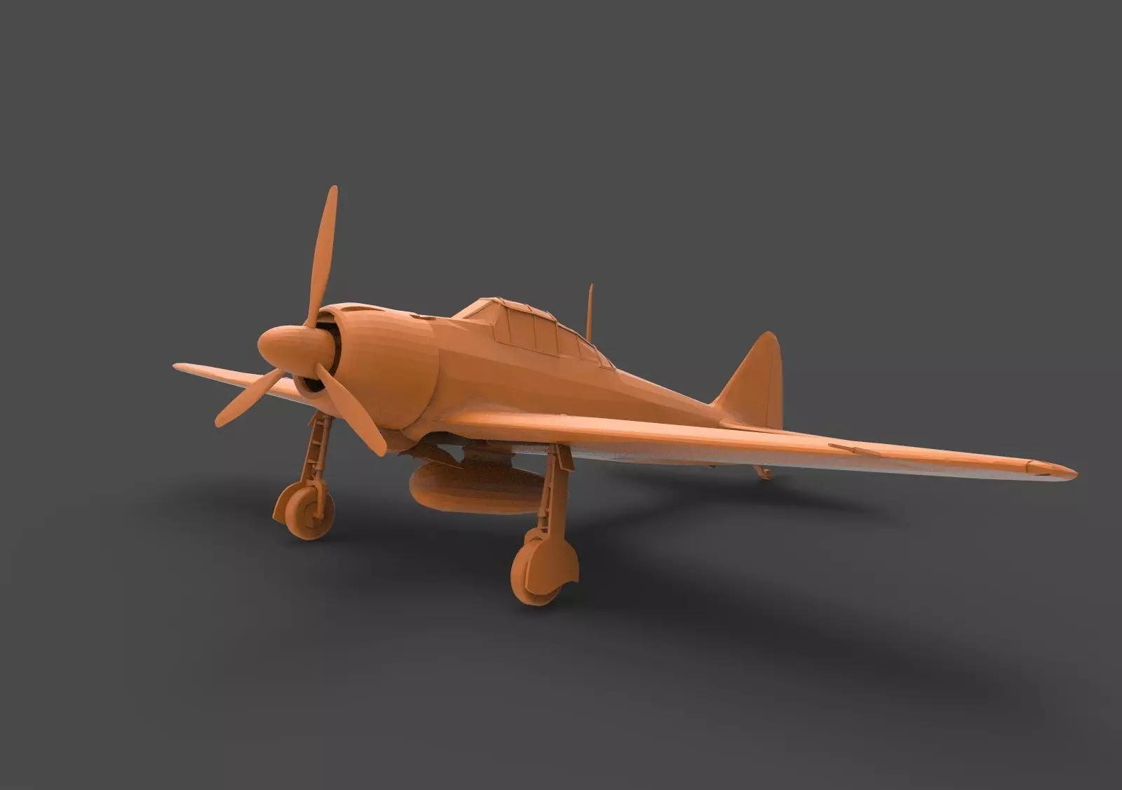 A6M Zero 3D print model_0