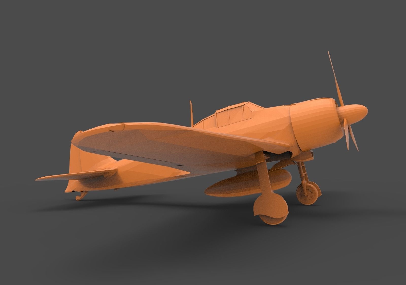 A6M Zero 3D print model_2