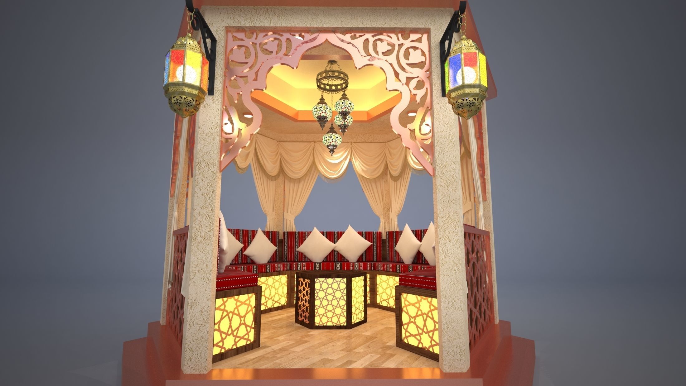Arabic Majlis 3D model_1