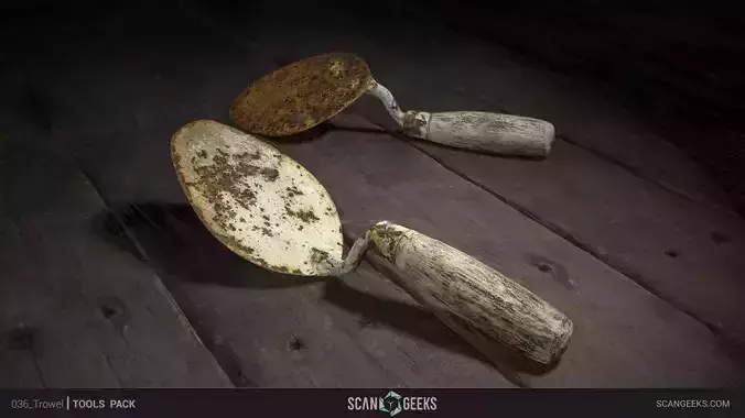 Trowel - Photogrammetry Asset 3D PhotoScan Low-poly 3D model Low-poly 3D model