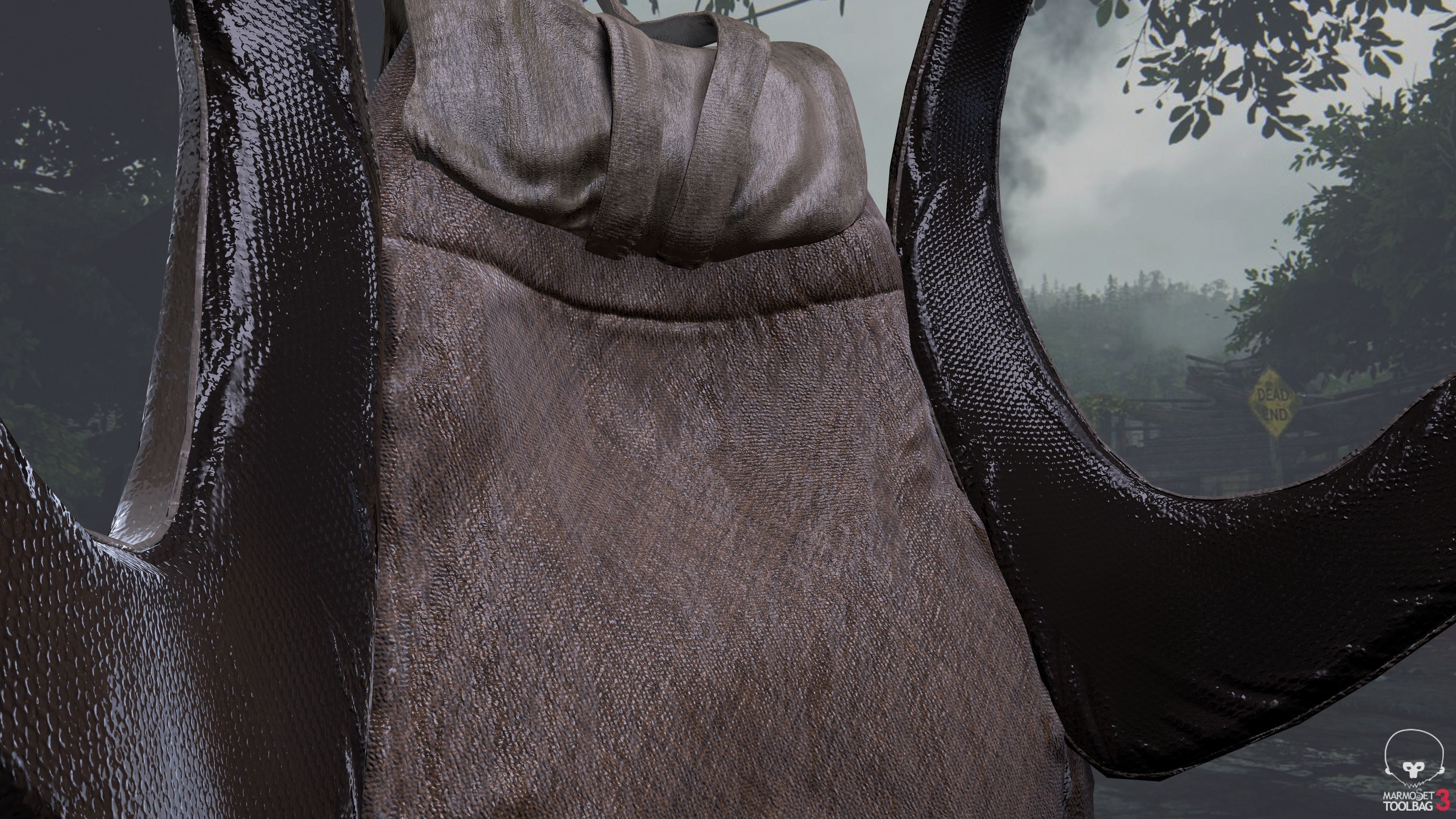 Backpack Low-poly 3D model in 3 differents ambients Low-poly 3D model_6