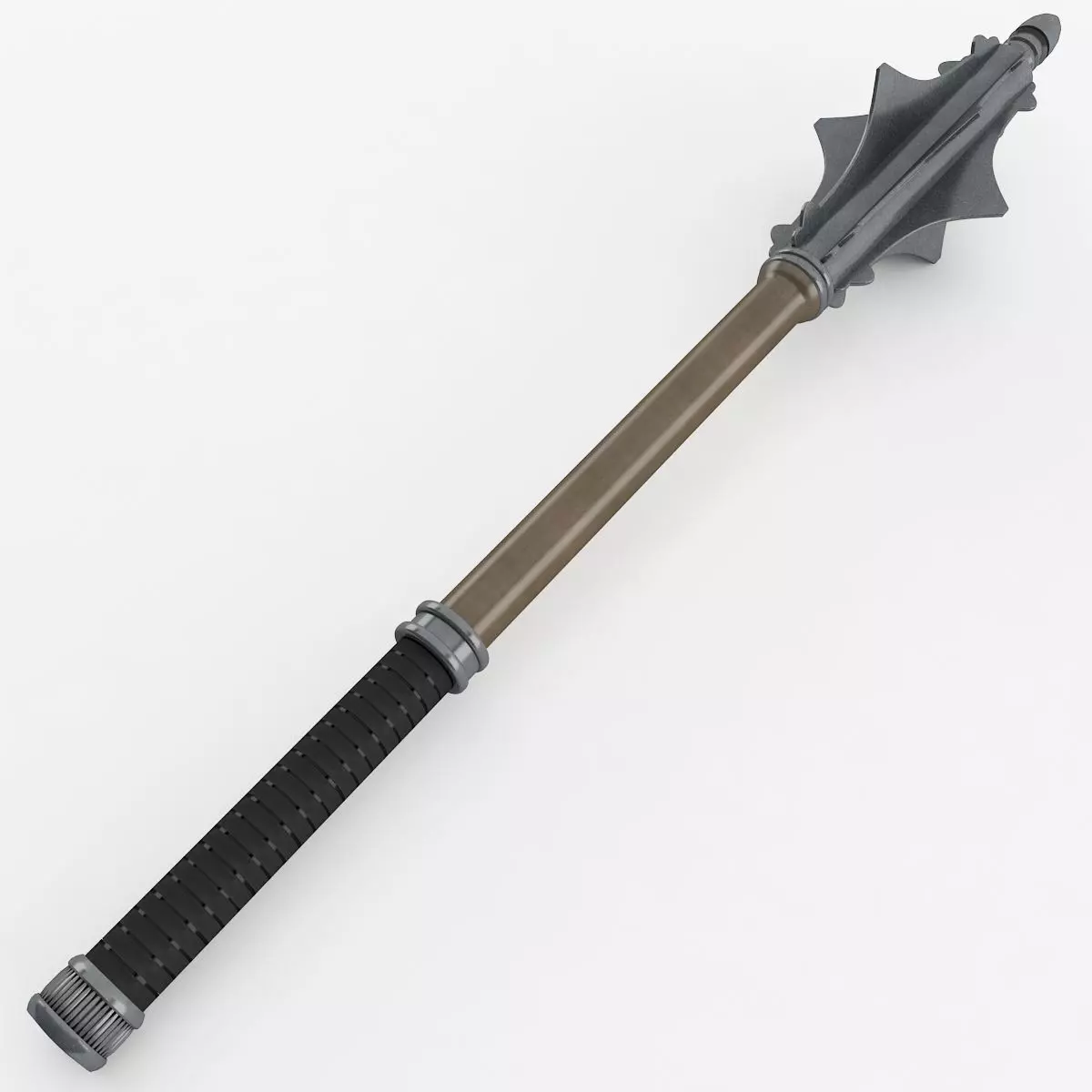 Flanged Mace 3D model_0