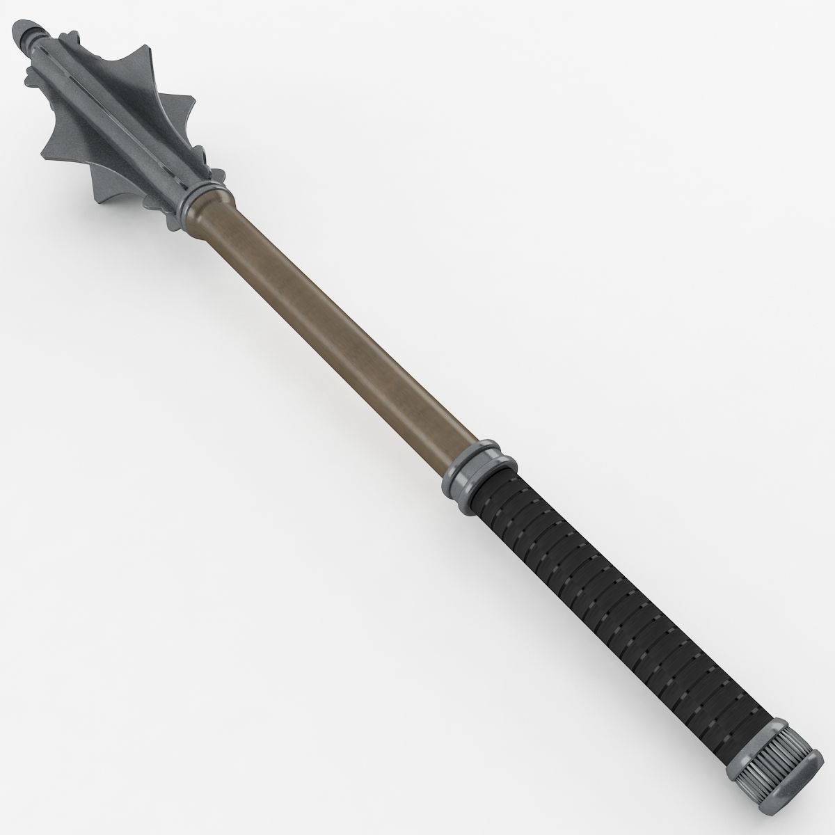Flanged Mace 3D model_1