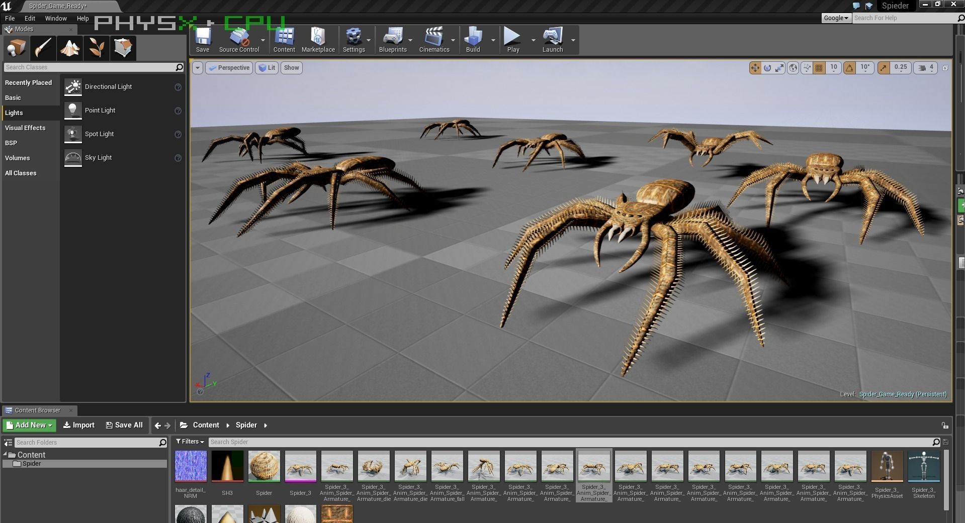 Spider Rigged and Game Ready Low-poly 3D model_4
