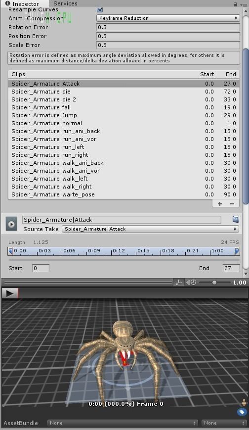 Spider Rigged and Game Ready Low-poly 3D model_7
