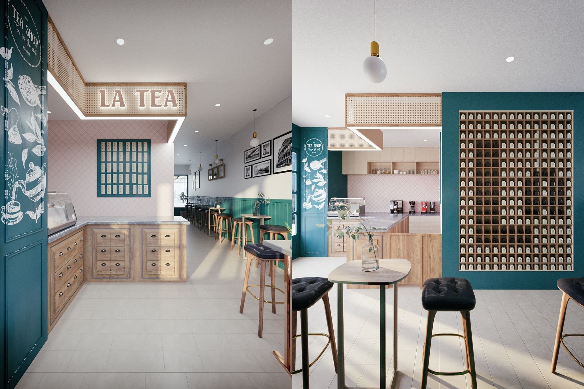 The coffee la tea shop 3D model_1