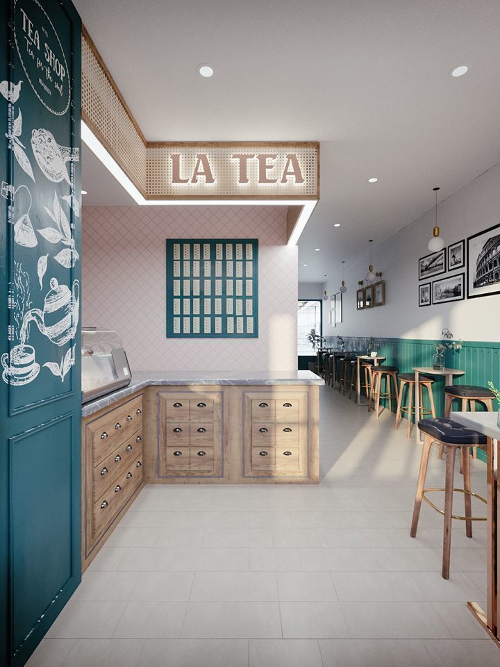 The coffee la tea shop 3D model_4