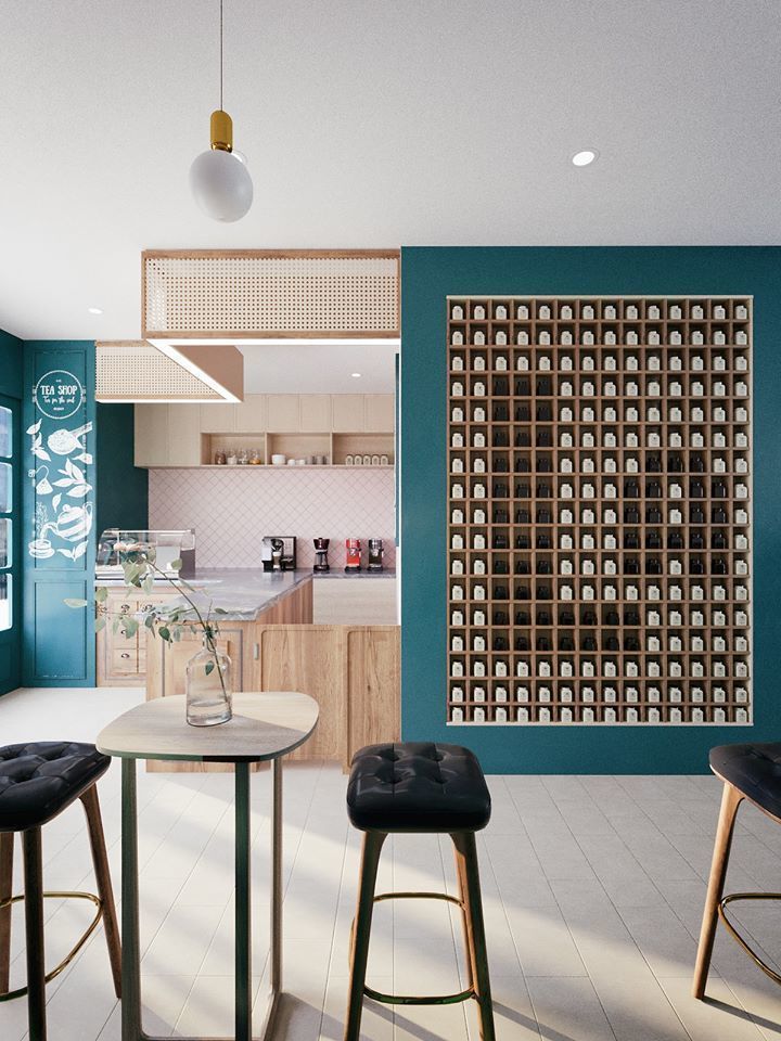 The coffee la tea shop 3D model_3