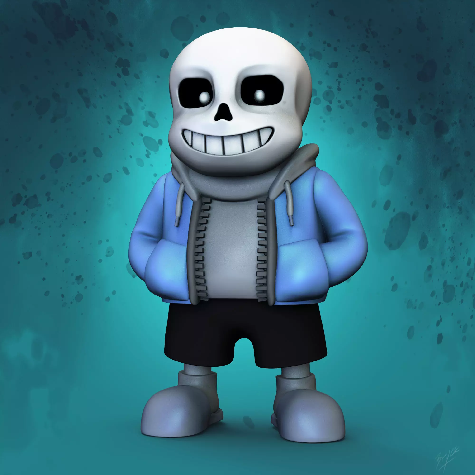 Sans Undertale Character 3D print model