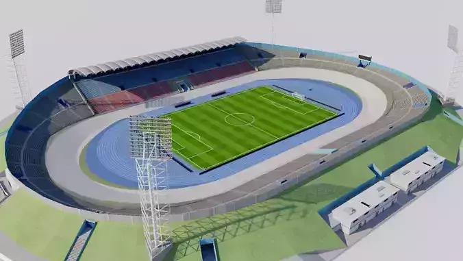 Independence Park - Kingston - Jamaica 3D model