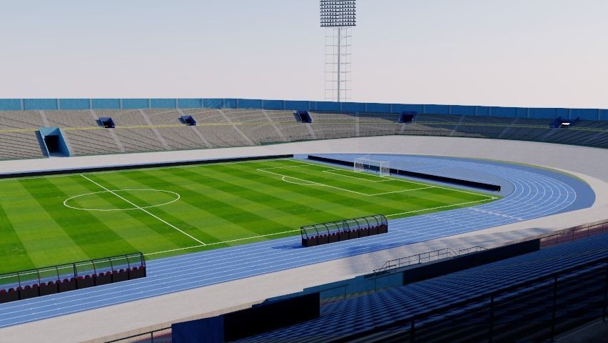 Independence Park - Kingston - Jamaica 3D model_7