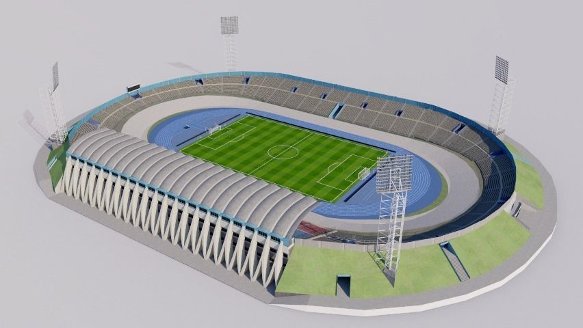 Independence Park - Kingston - Jamaica 3D model_1