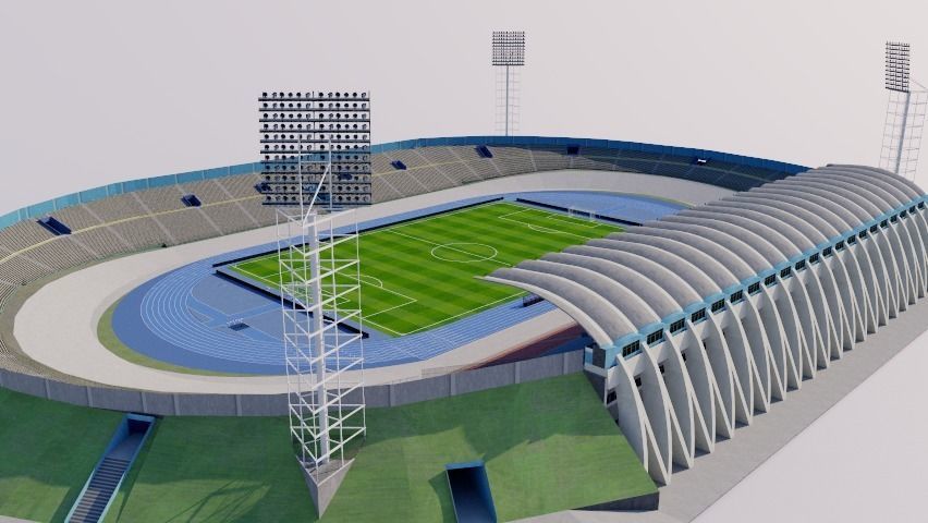 Independence Park - Kingston - Jamaica 3D model_4